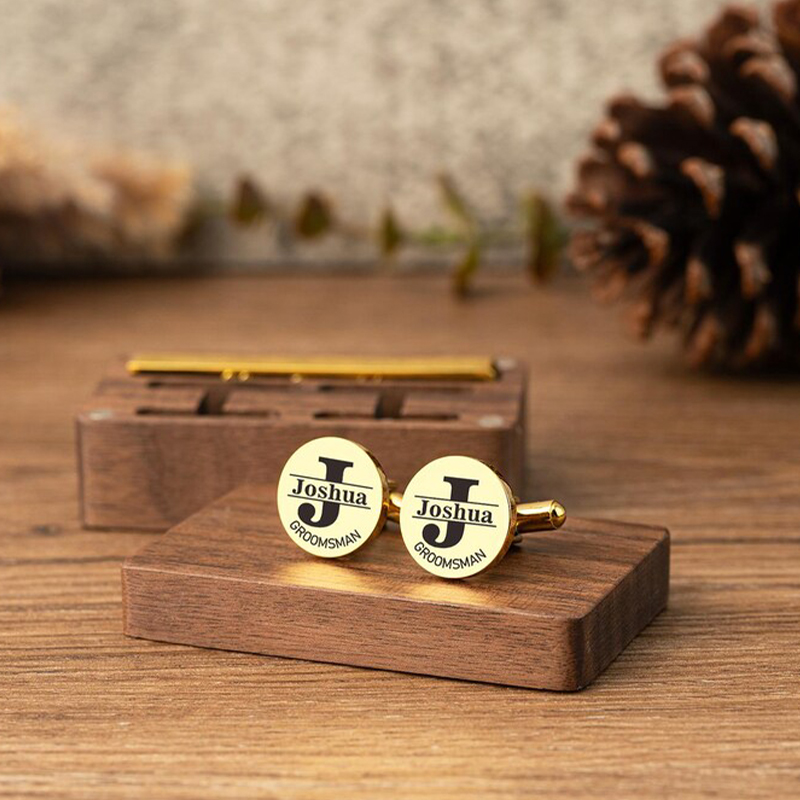 Tie Clip Set - Spersonalizowane spinki do mankietów dla drużbów