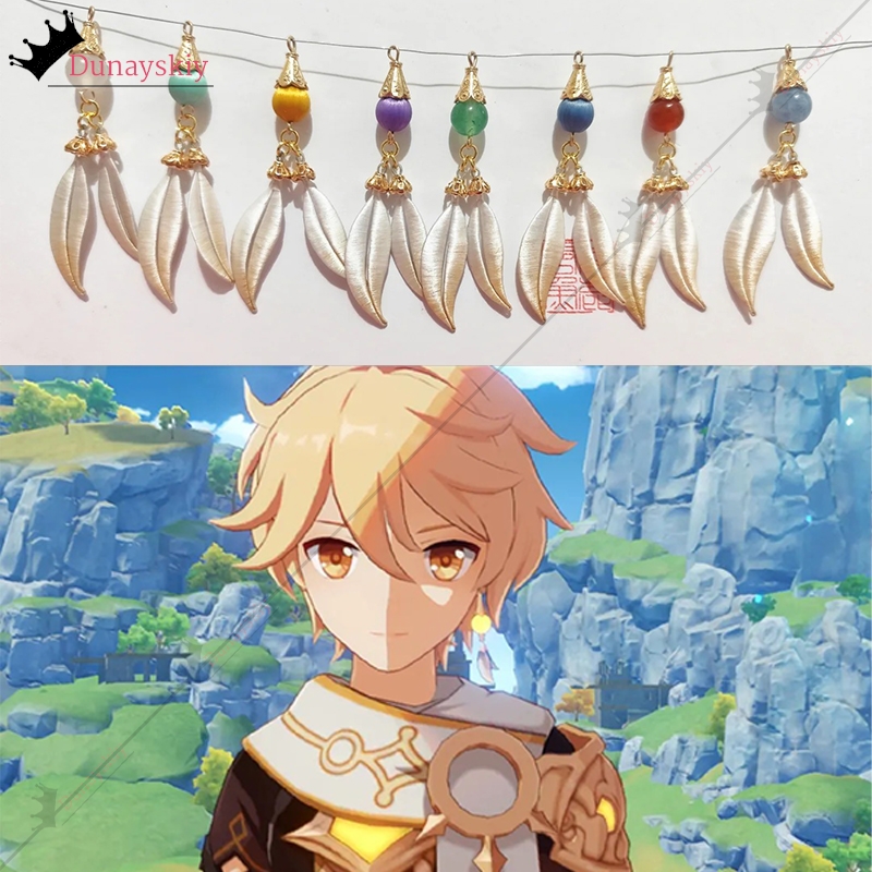 Men Accessories For Travel - Peruka Cosplay YiNuo*/YGenshin Impact Podróżnik Aether