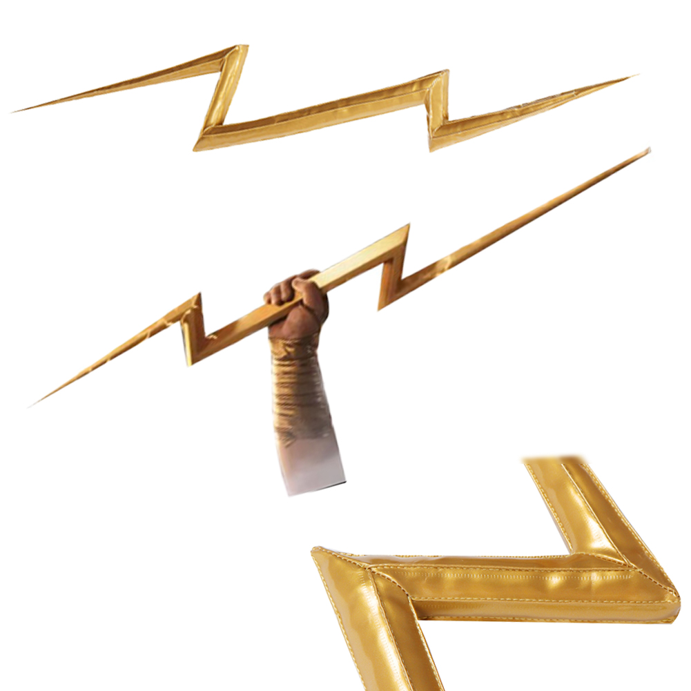 Zeus Men Accessories - Rekwizyt Błyskawica Zewusa Cosplay Fantasy Skóra