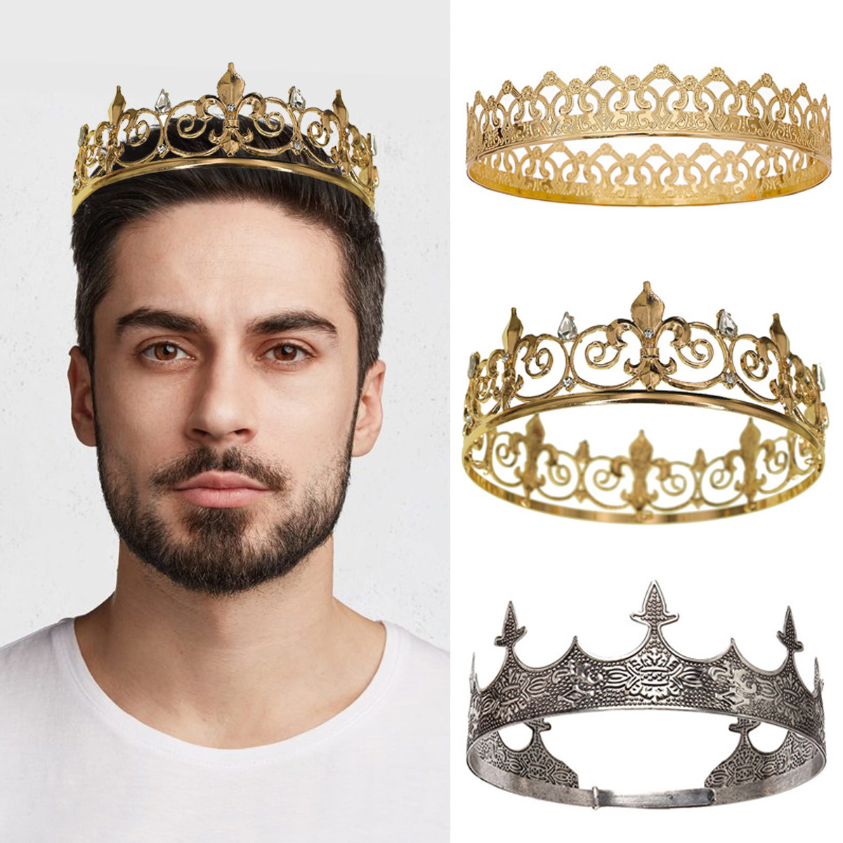 Men Accessories Hat - Korona Królewski Król Królowa dla Kobiet/Mężczyzn