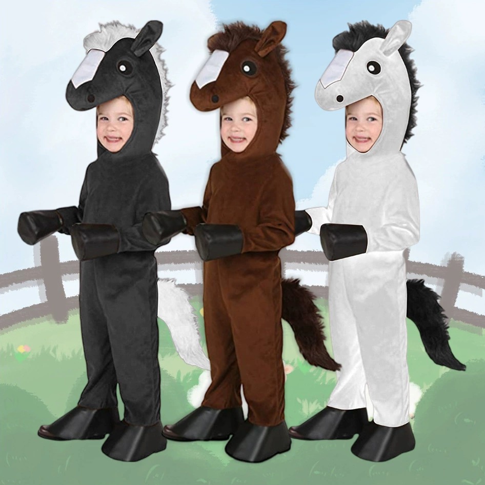 Men Accessories Hat - Zoo Koń Dziecięcy Brązowy Czarny Biały