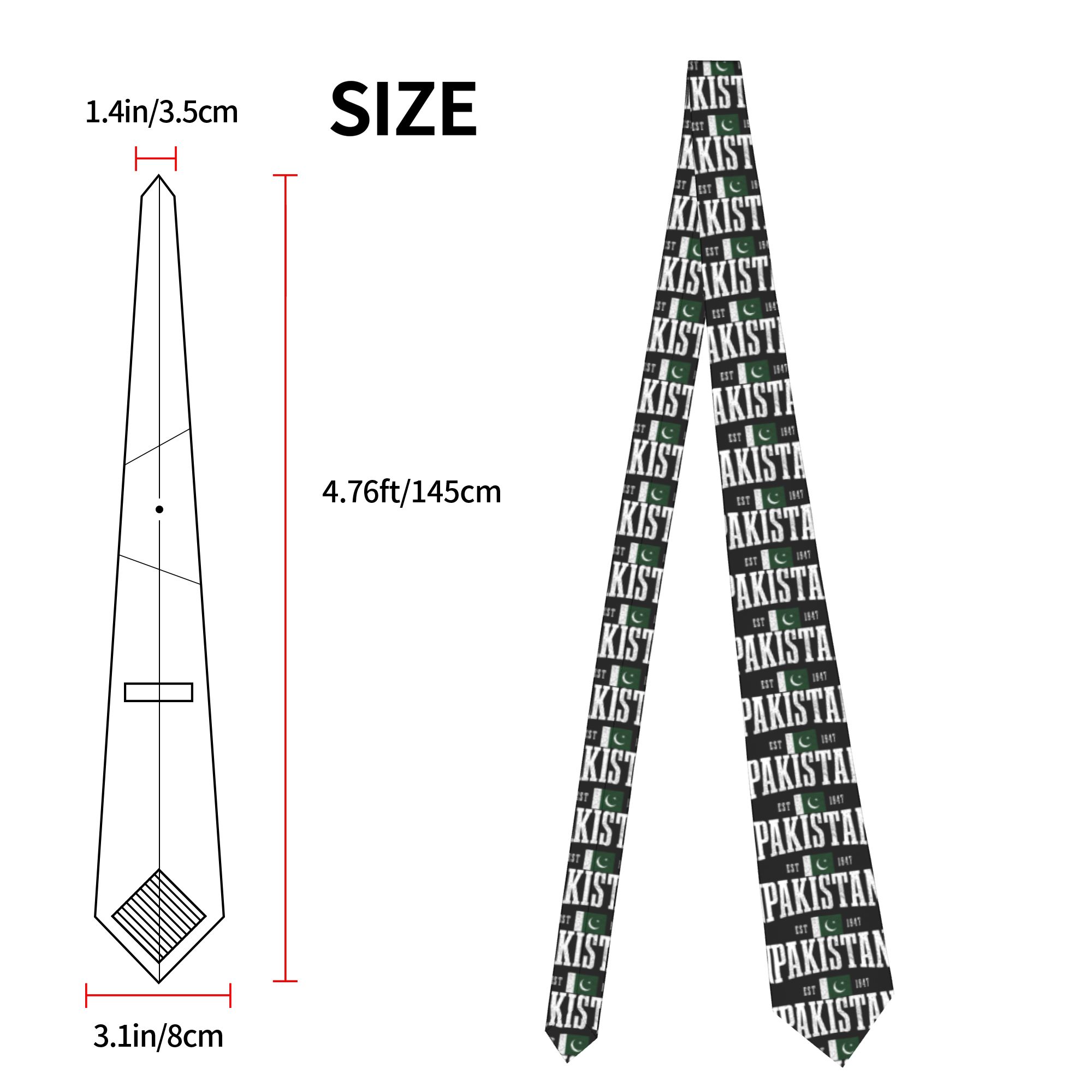 Męski krawat Pakistan Flaga Pa – Men Accessories Pakistan recenzja i cena