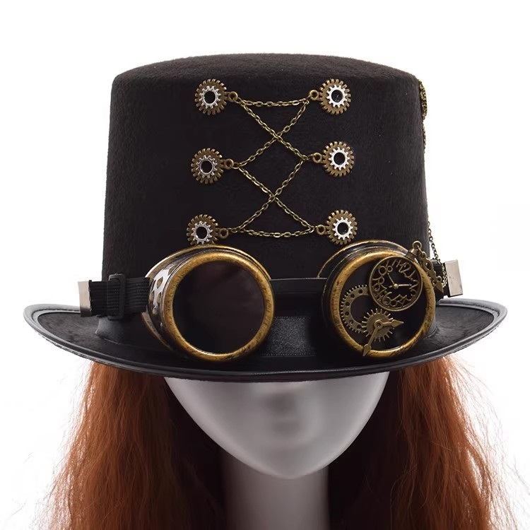 Steampunkowy Cylinder Męski z  – Men Accessories Hat recenzja i cena