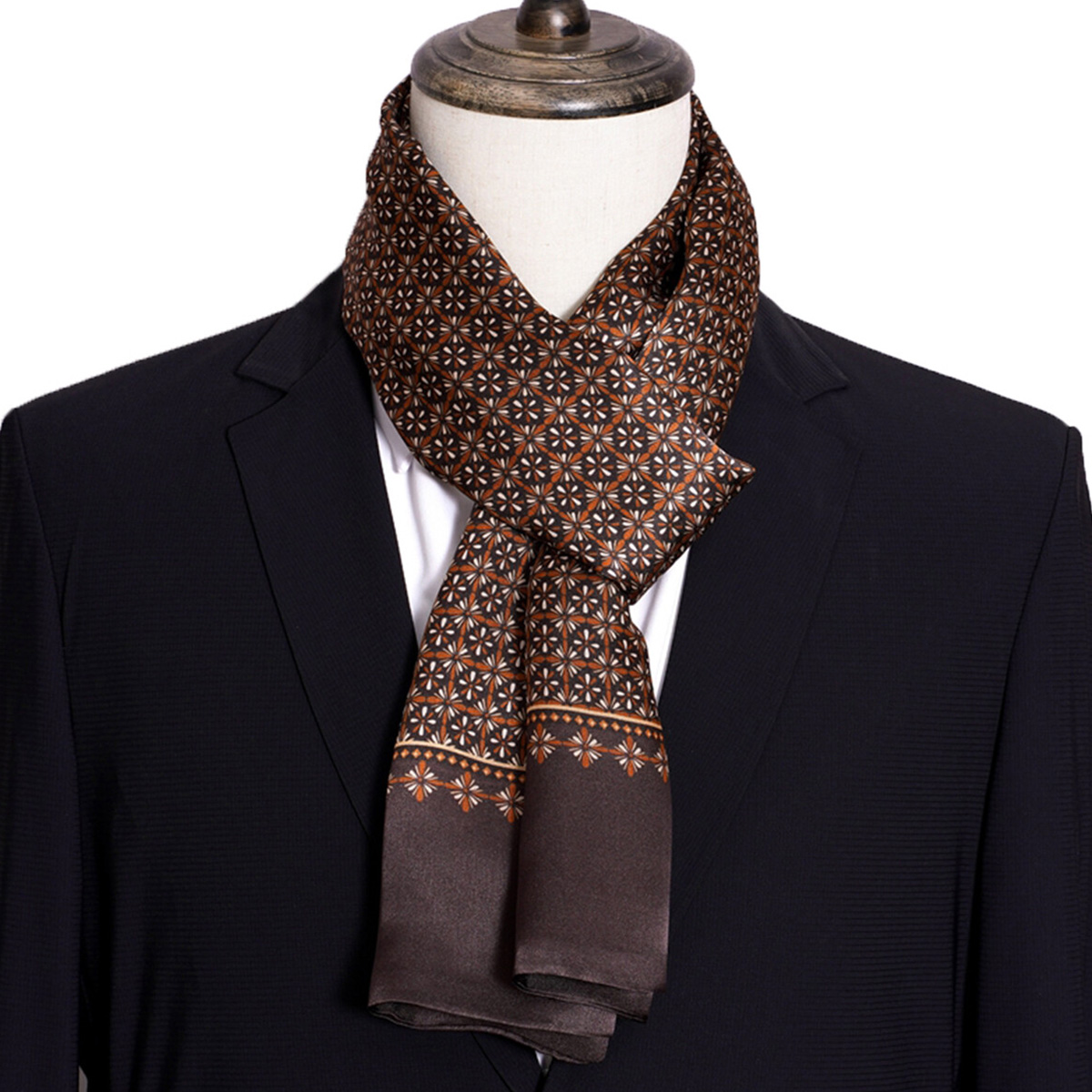 Nowa męska apaszka jedwabna w  – Men Accessories For Travel recenzja i cena