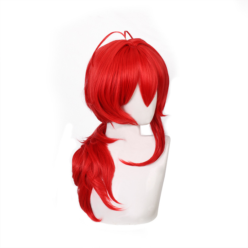 Peruka Cosplay Diluc Genshin I – Men Accessories For Travel recenzja i cena