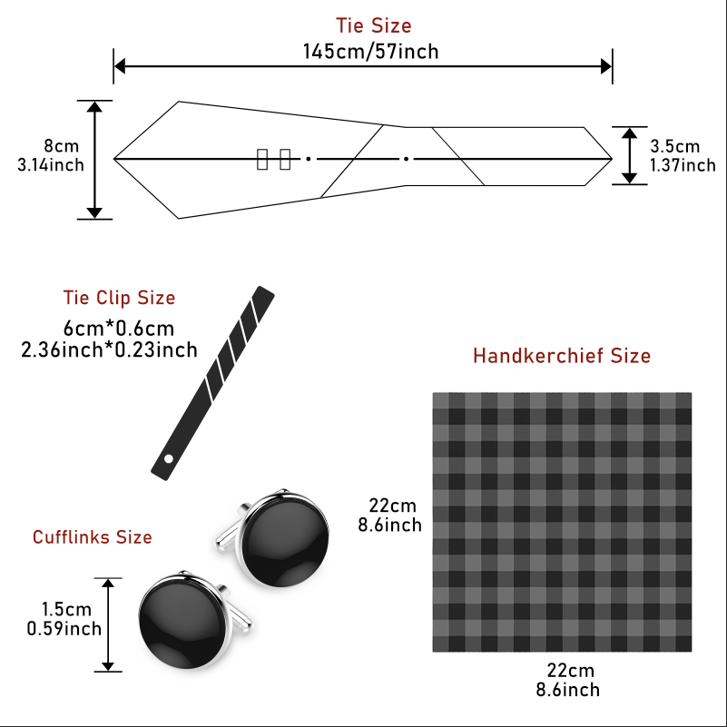 Jasny, kolorowy zestaw męski P – Tie Clip Set recenzja i cena