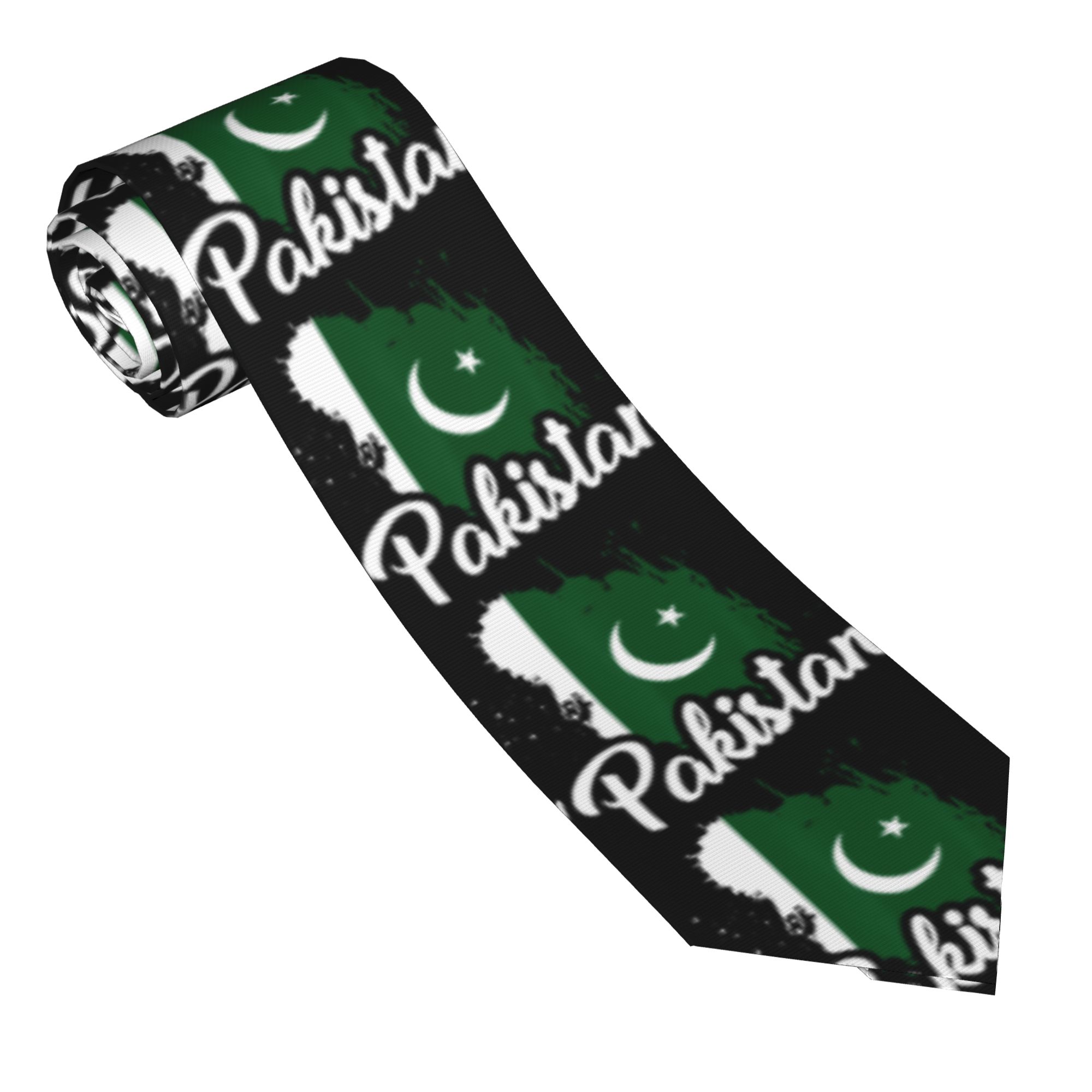 Męski krawat z flagą Pakistanu – Men Accessories Pakistan recenzja i cena