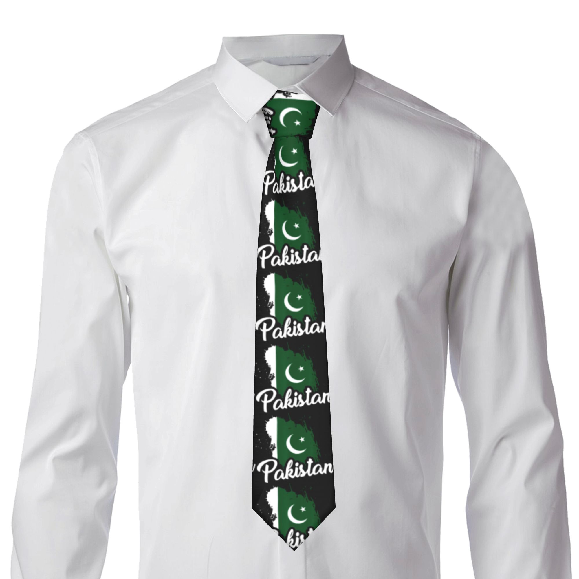 Męski krawat z flagą Pakistanu – Men Accessories Pakistan recenzja i cena