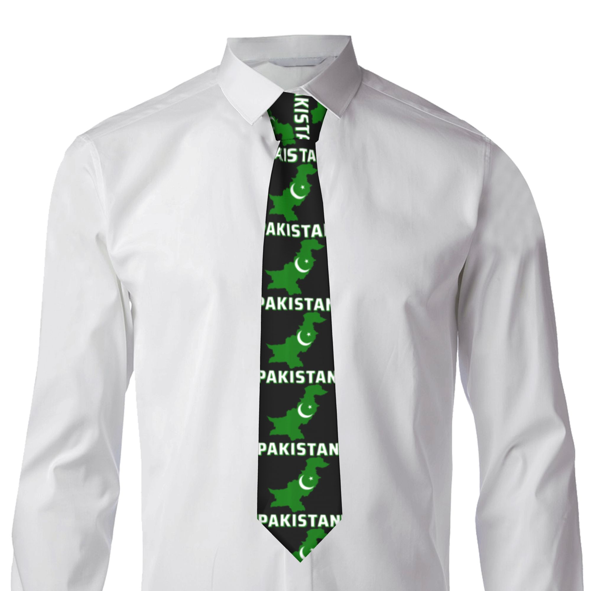 Męski krawat z flagą Pakistanu – Men Accessories Pakistan recenzja i cena
