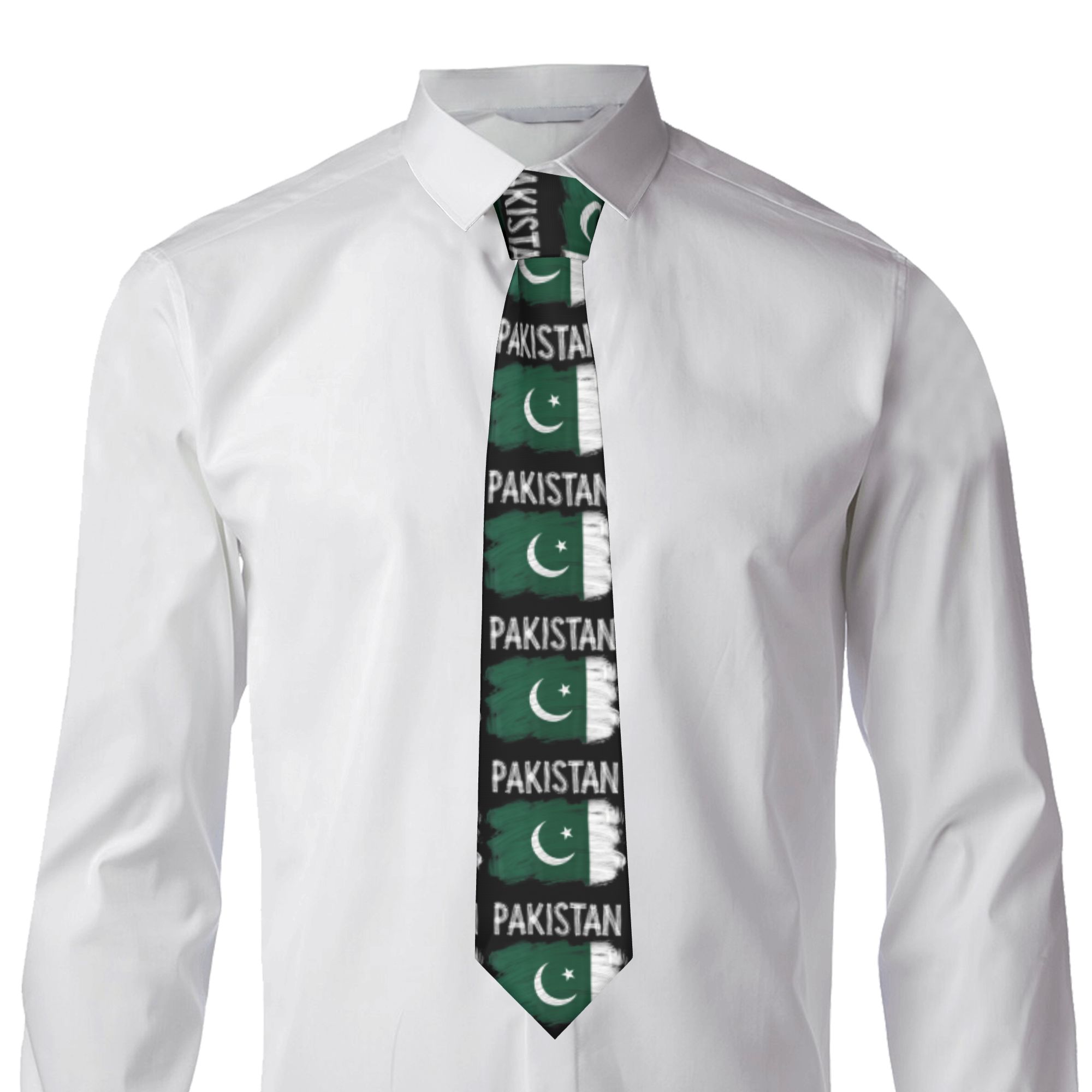 Krawat z motywem flagi Pakista – Men Accessories Pakistan recenzja i cena