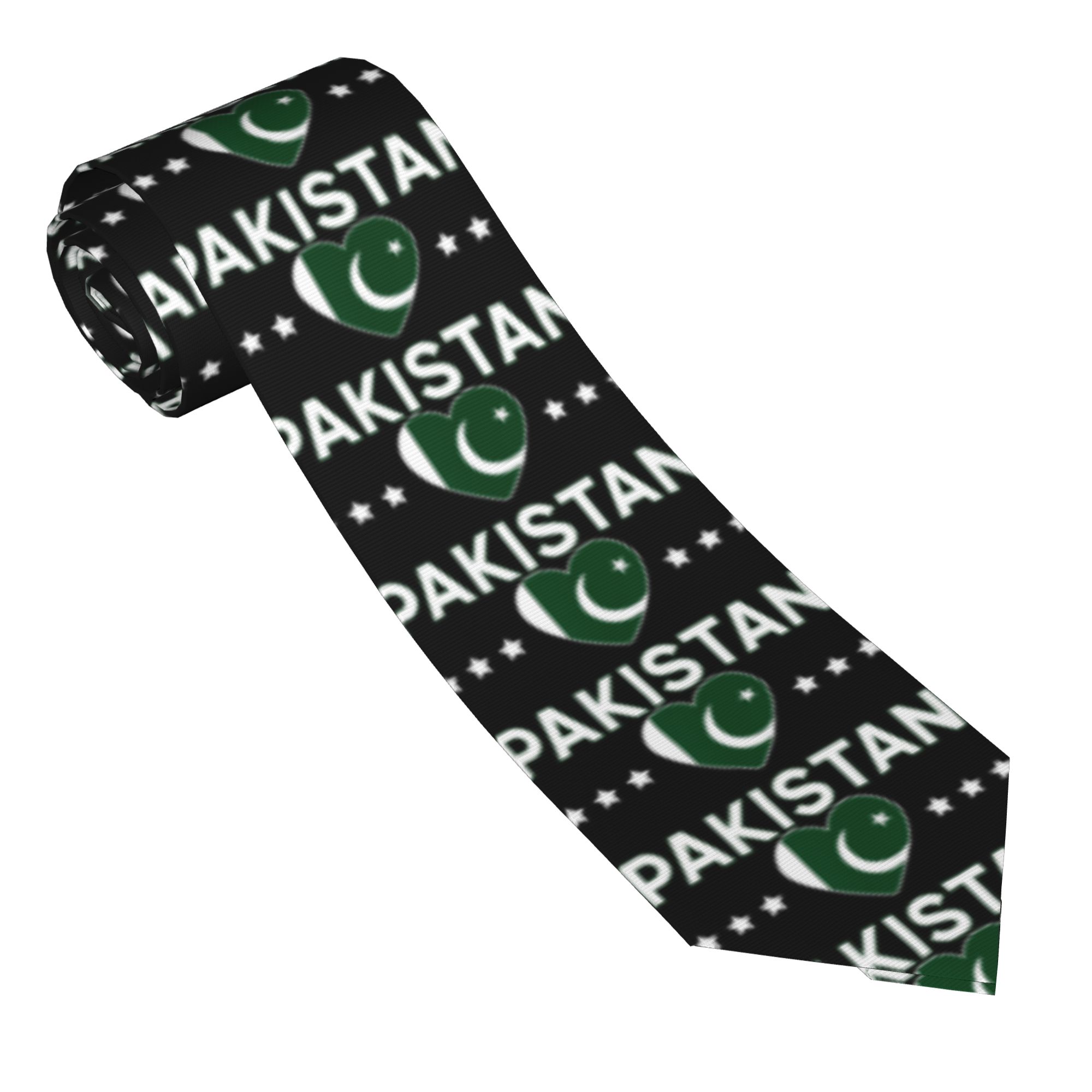 Krawat z motywem serca z flagą – Men Accessories Pakistan recenzja i cena