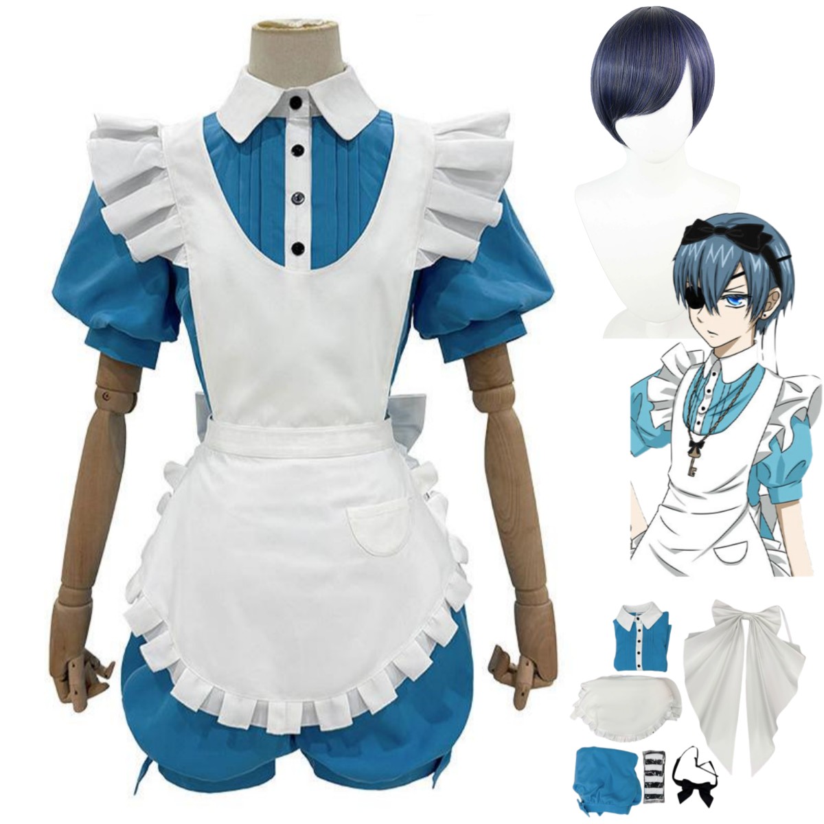 Anime Ciel Phantomhive Uśmiech – Men'S Suit Accessories recenzja i cena