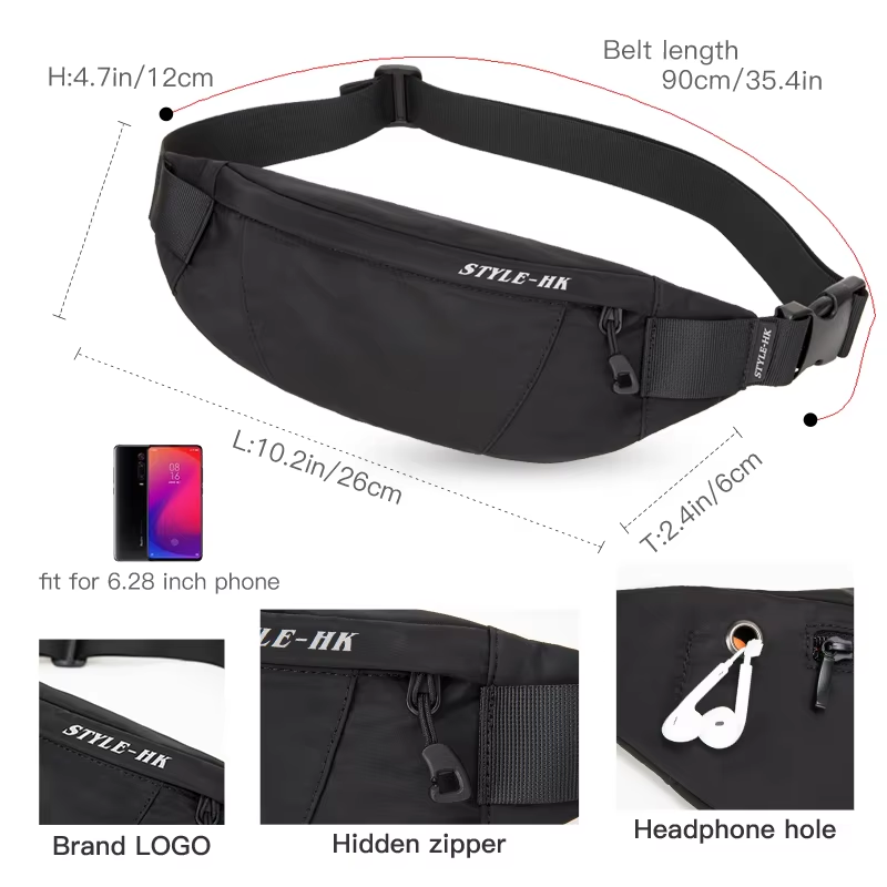 Herbiciodna Torba na Pas Wysok – Men Accessories For Travel recenzja i cena
